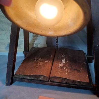 Sale Photo Thumbnail #163: Vintage Liberty Bell Light (Bell is made of pottery) with copy of Declaration of Independence