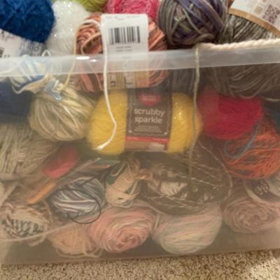 Large tote full of yarn