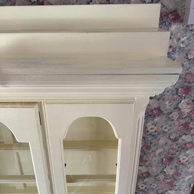Beautiful White China Hutch