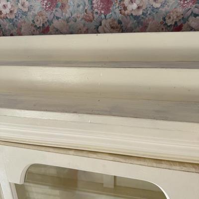 Beautiful White China Hutch