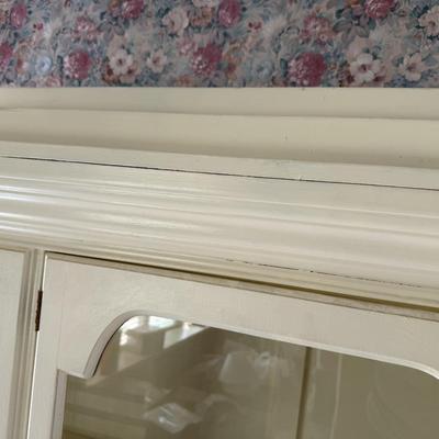 Beautiful White China Hutch