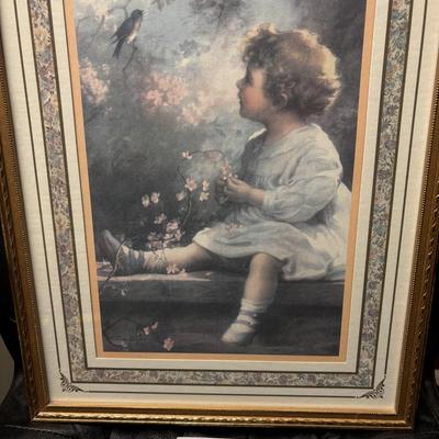 Beautiful Vintage Framed Picture