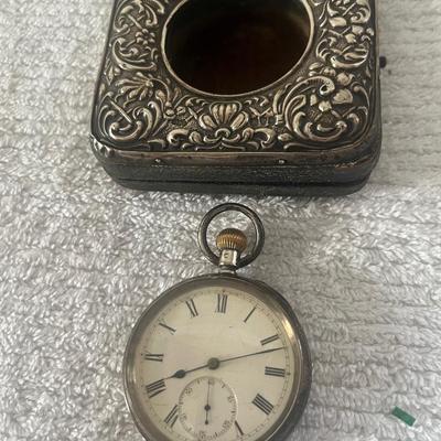 Antique Pocket Watch - Roman Numeral Dial