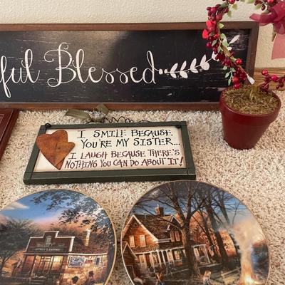 Wall decor and decorative plates