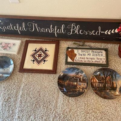 Wall decor and decorative plates