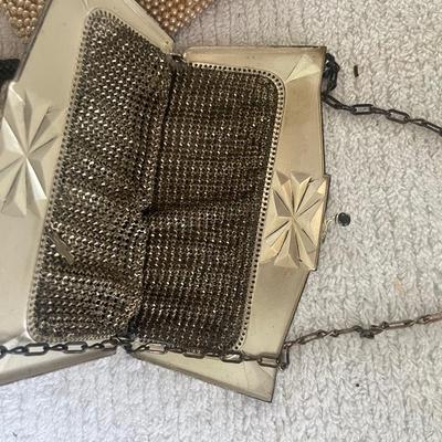 Antique Mesh Bag & Beaded Clutch Purse