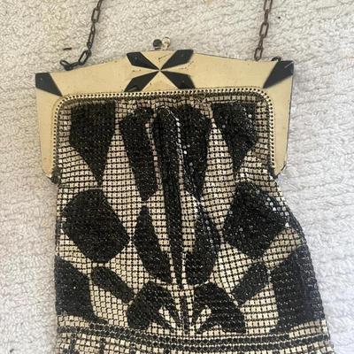 Antique Mesh Bag & Beaded Clutch Purse