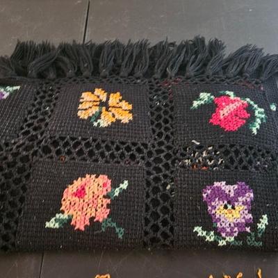 Vintage Handmade Crochet Bed Linen