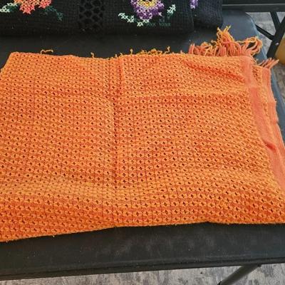 Vintage Handmade Crochet Bed Linen