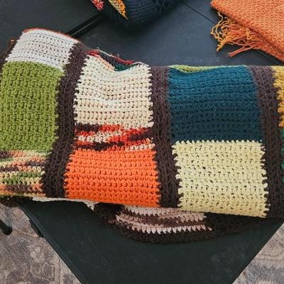Vintage Handmade Crochet Bed Linen