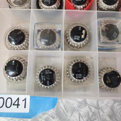 12 IBM Selectric Typewriter Font Balls & Correction Tape