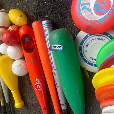 Various Sporting Goods, Balls, Bats ect.