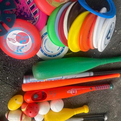 Various Sporting Goods, Balls, Bats ect.