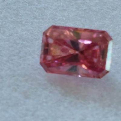 Pink lab grown diamond .5ct
