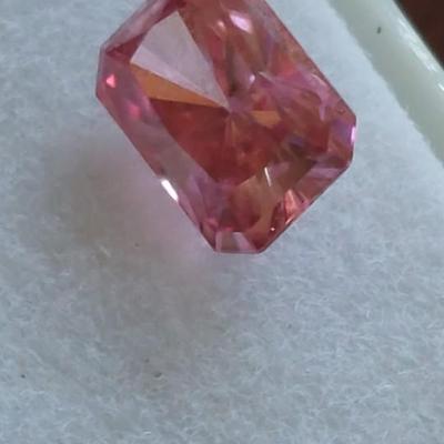 Pink lab grown diamond .5ct