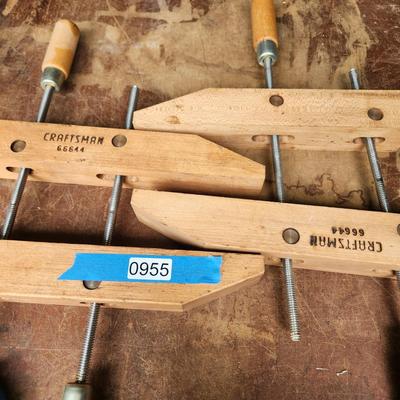 2 Craftsman 12" Wood Clamps Handscrew 66644