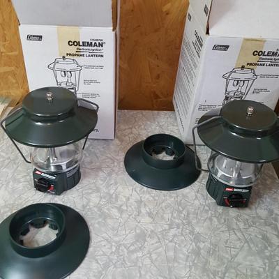 2 Coleman Propane Lantern Electronic Ignition