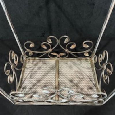 ORNATE METAL SIDE TABLE