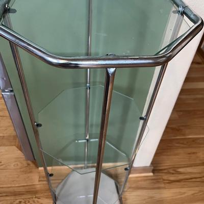 Large MCM Octagon Glass Display