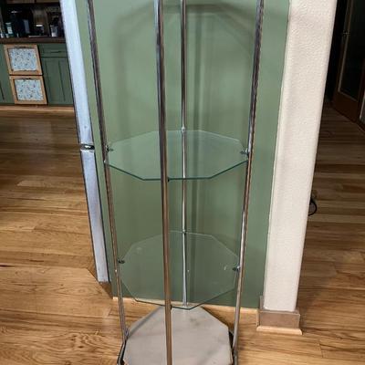 Large MCM Octagon Glass Display