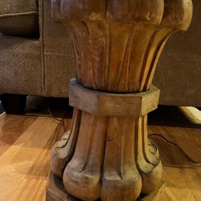 Stone Top Pedestal Stand/Table