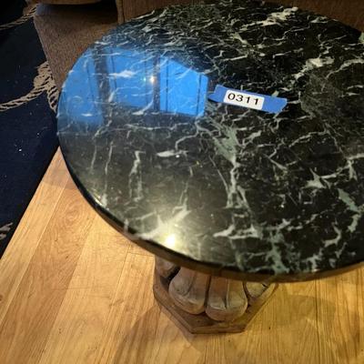 Stone Top Pedestal Stand/Table