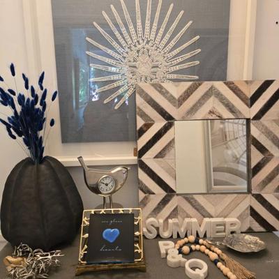 NEW frames, candles, books, art and mirrors
