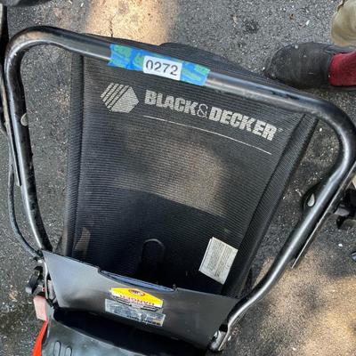 Black & Decker Electric Lawn Mower with Bagger / tested