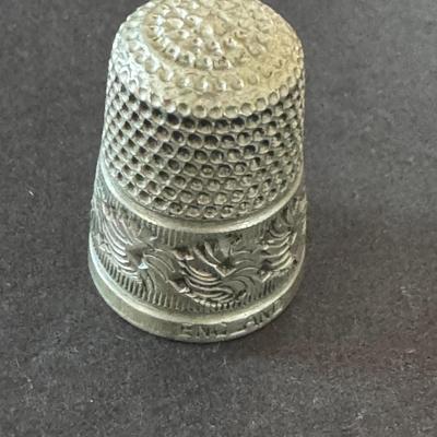 Sterling silver thimble