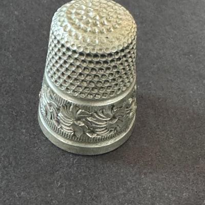 Sterling silver thimble