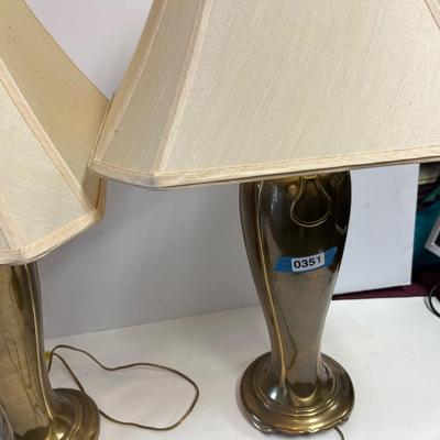MCM Lamps. Pair with Shades