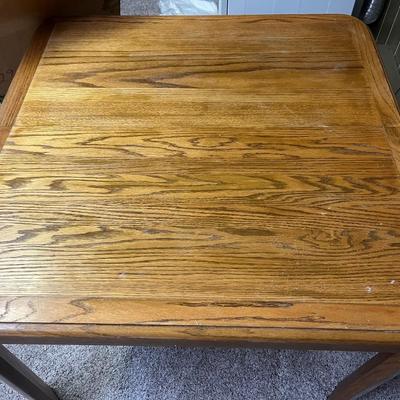 Oak Kitchen Table with extension Insert