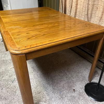 Oak Kitchen Table with extension Insert
