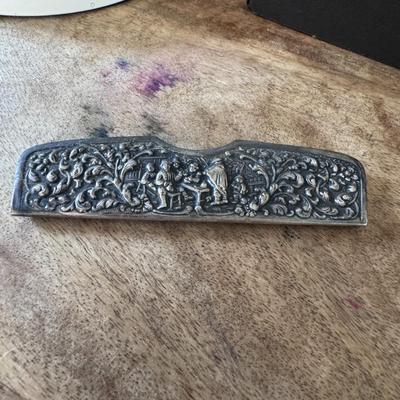HERBERT HOOIJKAAS HH-900 Silver Comb case Denmark .900