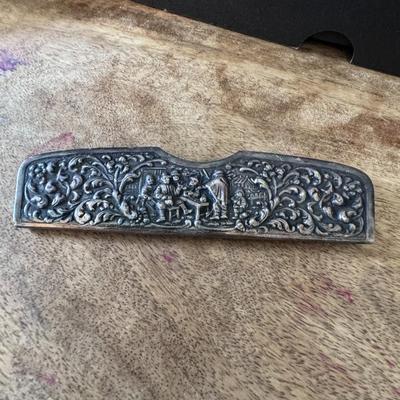 HERBERT HOOIJKAAS HH-900 Silver Comb case Denmark .900