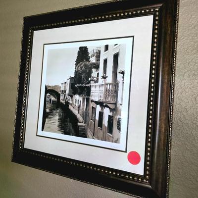 Sale Photo Thumbnail #101: 3 Ponti di Venezia framed signed prints. Frames measure 30" each.
