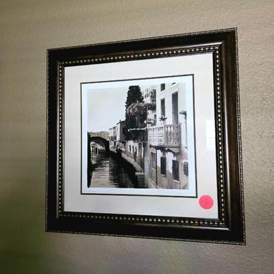 Sale Photo Thumbnail #103: 3 Ponti di Venezia framed signed prints. Frames measure 30" each.