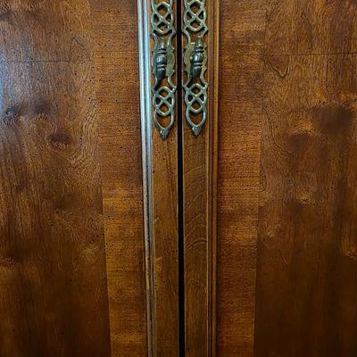 Sale Photo Thumbnail #113: Traditional Armoire. Measures 76"H x 37.5"W x 20"D
