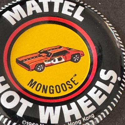 Vintage Hot Wheels Redline Collector Buttons, "Redline Era" from 1968 to 1971.