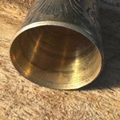 Vintage brass thimble,