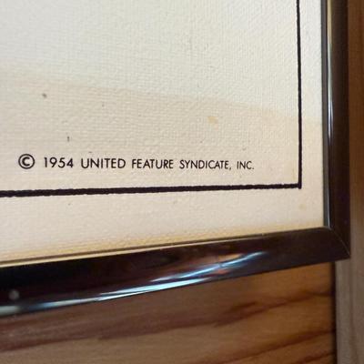 Rare Original 1954 Pig Pen Framed Poster