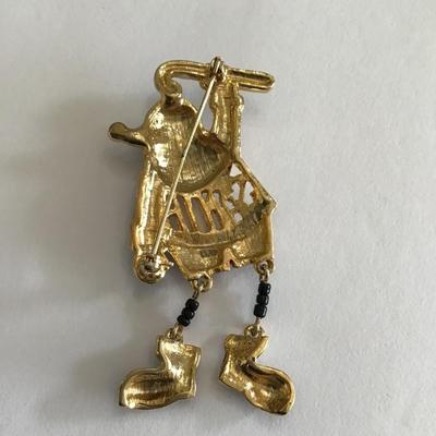 Adorable, vintage, Santa lapel pin brooch