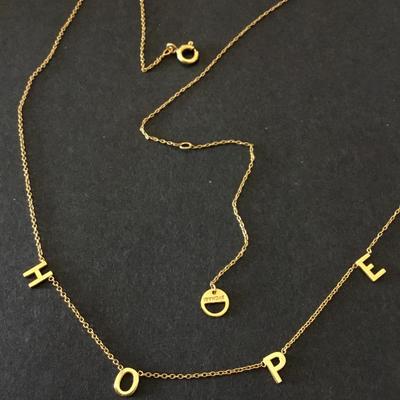 Cute Bychari Gold tone, pope, fashion, necklace, dainty inspirational