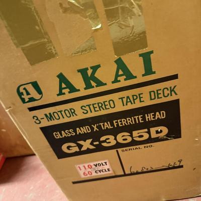 Vintage In Box - AKAI 3 Motor Stereo Tape Deck