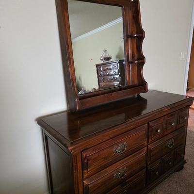 Early American Dresser with mirror