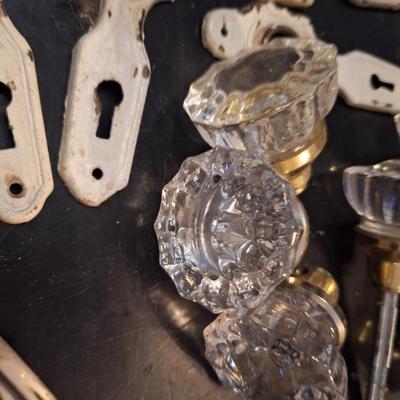 Sale Photo Thumbnail #4: vintage door knobs and plate covers