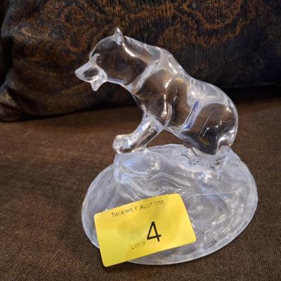 Sale Photo Thumbnail #20: Crystal bear (Princess house?)
