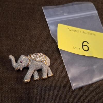 Sale Photo Thumbnail #27: Elephant brooch