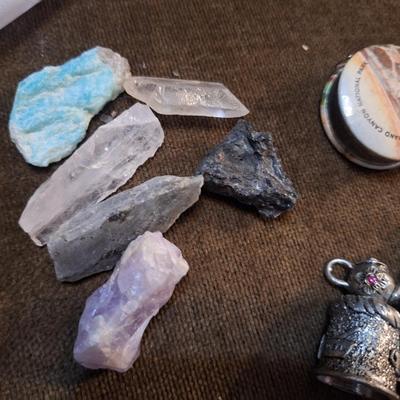 Sale Photo Thumbnail #56: rocks, dice, thimbles, and other misc items