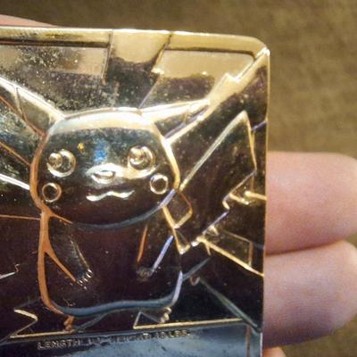 Sale Photo Thumbnail #87: Pikachu pokemon card plated